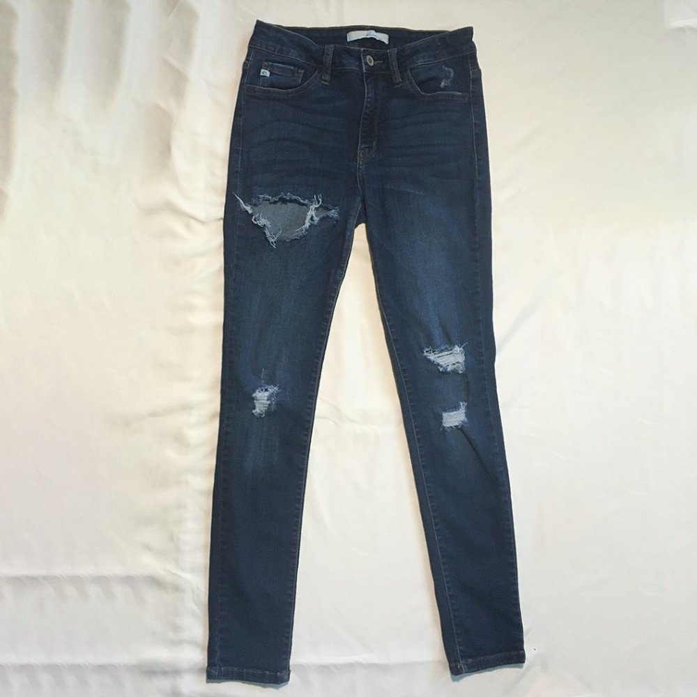 KanCan High-Rise Distressed Jeans